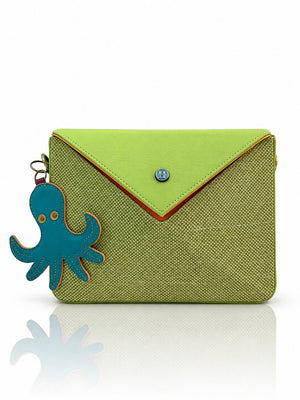 Cartera manos libres Nina color verde lima de Hereje, colección Siete Colores
