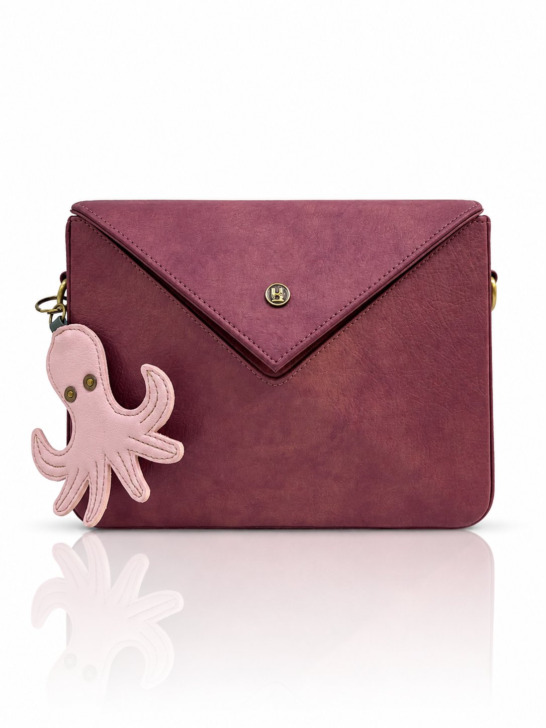 Cartera manos libres Nina color vinotinto de Hereje, colección Siete Colores