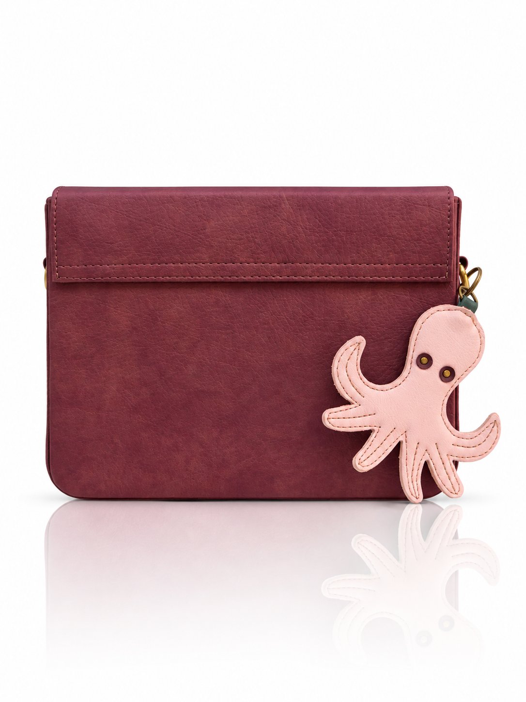 Cartera manos libres Nina color vinotinto de Hereje, colección Siete Colores