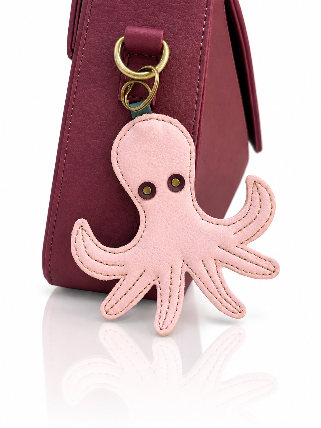 Cartera manos libres Nina color vinotinto de Hereje, colección Siete Colores